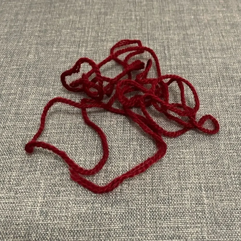 Maroon Needlepoint Thread Yarn